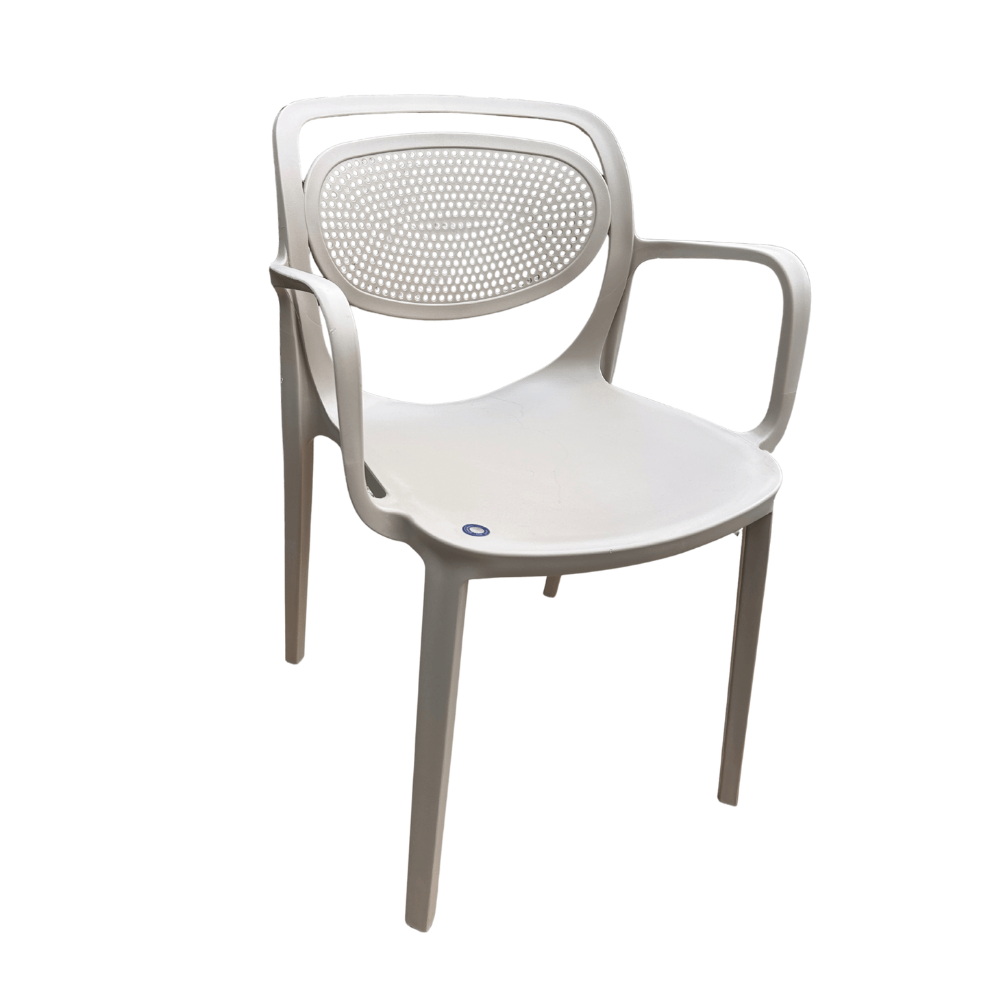 Barbie Armchair Model A - Light Grey – Indoor & Outdoor Accent Chair for Home, Patio, or Garden
