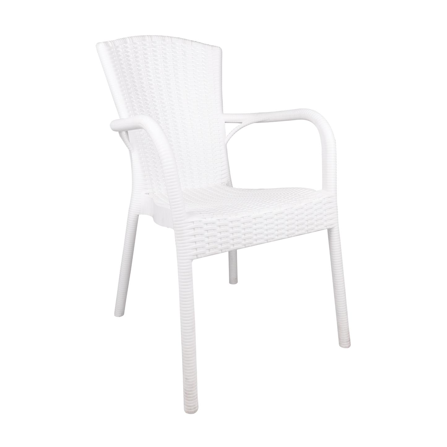Doga Rattan Armchair – Large Elegant Indoor & Outdoor Chair with Reclined Comfort