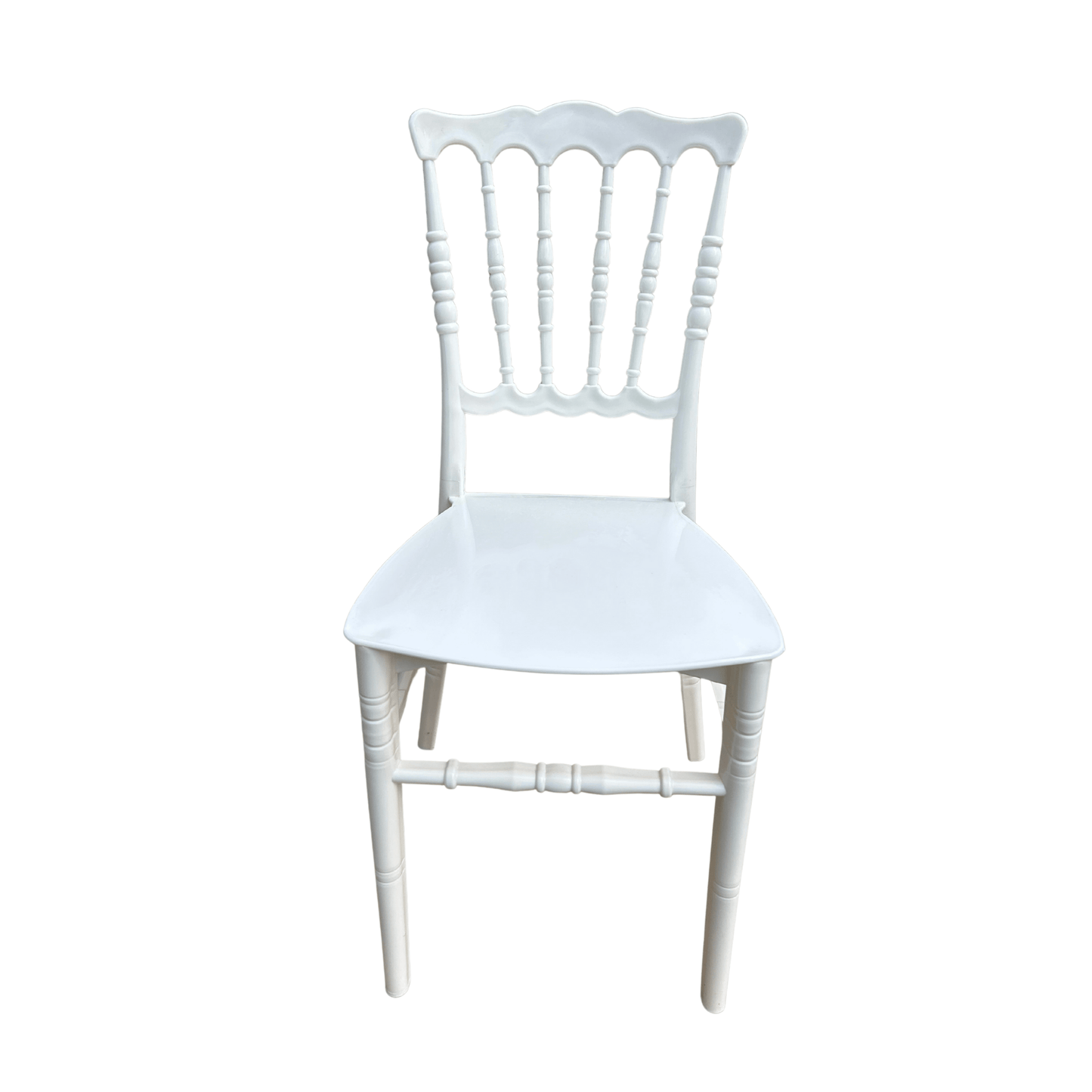 Karmen Chair – Model 2 – Classic White Resin Chair for Home, Restaurant & Event Use