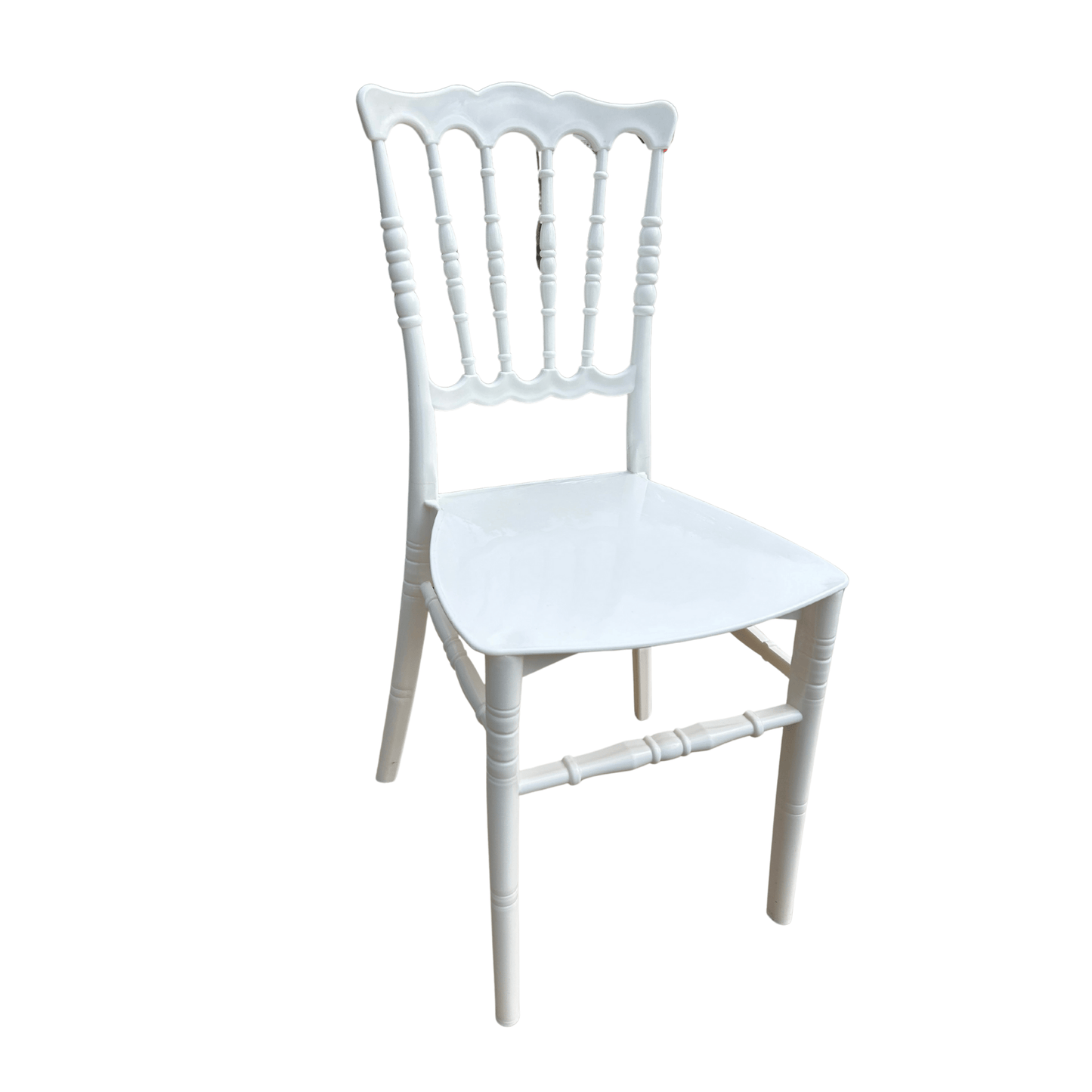 Karmen Chair – Model 2 – Classic White Resin Chair for Home, Restaurant & Event Use