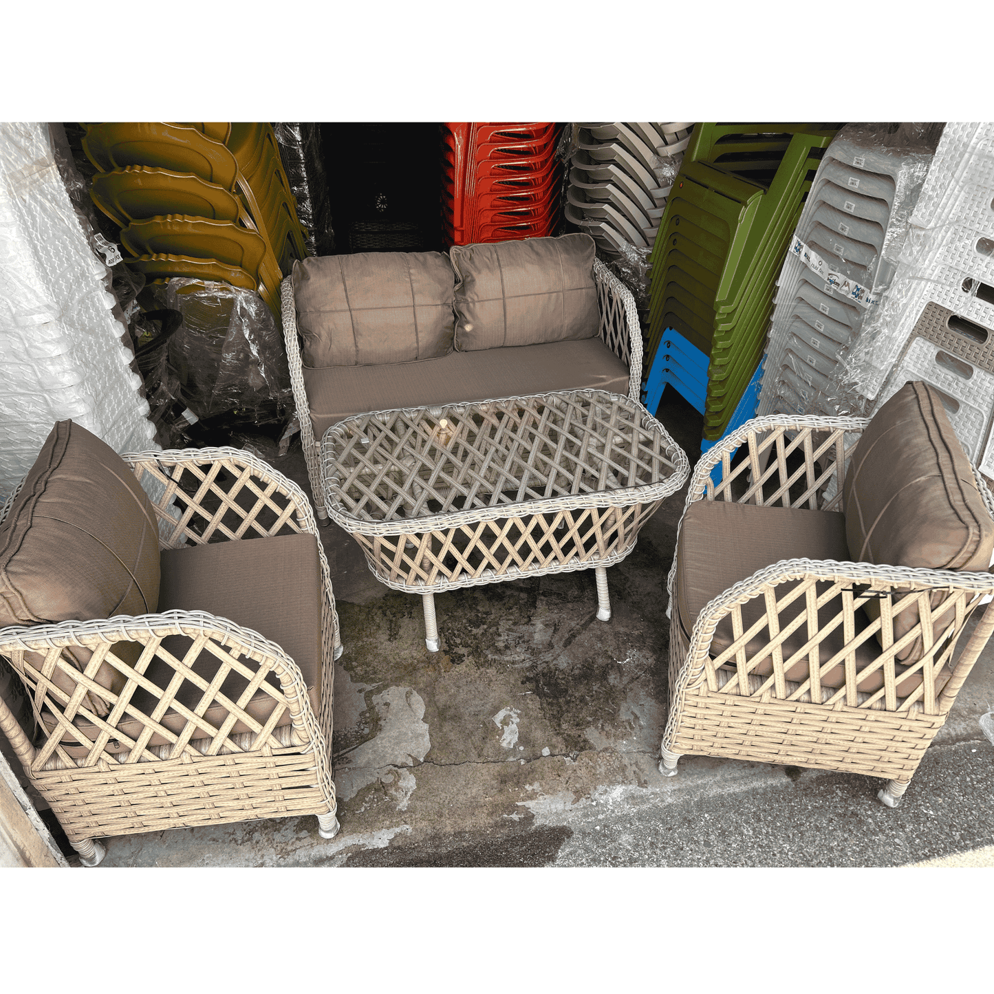 Marbella Patio Set – Elegant Patio Seating with Water-Resistant Fabric | High-Quality, Stylish Design