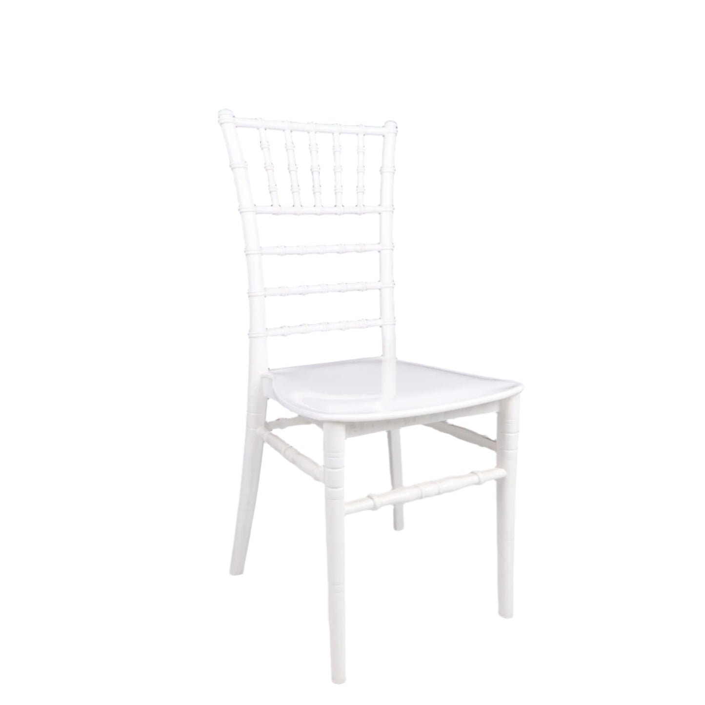 Silver Chair Model A Premium – White Resin Dining Chair | Lightweight, Solid for Home, Restaurants & Events