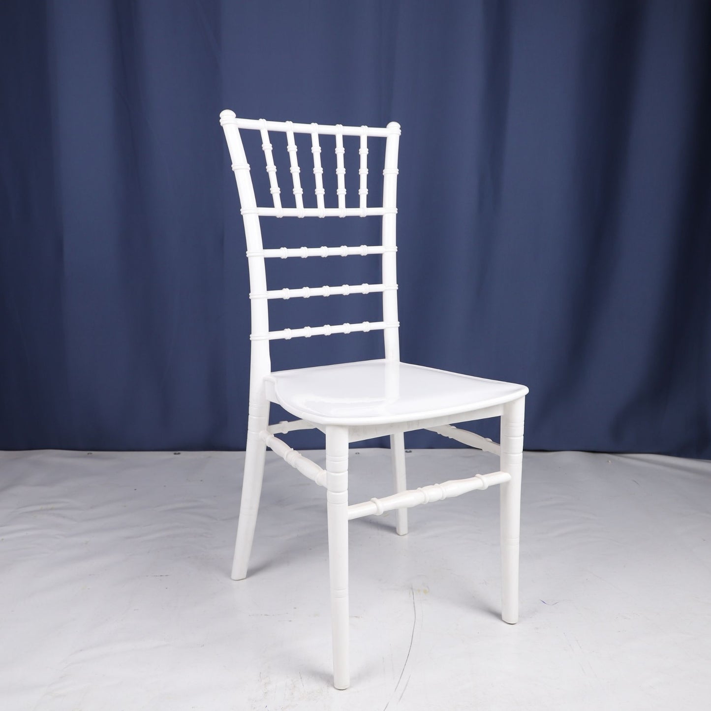 Silver Chair Model A Premium – White Resin Dining Chair | Lightweight, Solid for Home, Restaurants & Events