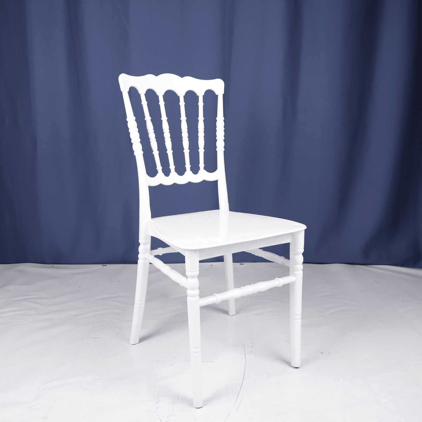 Silver Chair Model B Premium – Durable White Resin Dining Chair | Lightweight, Stackable & Ideal for Home, Restaurant & Event Use