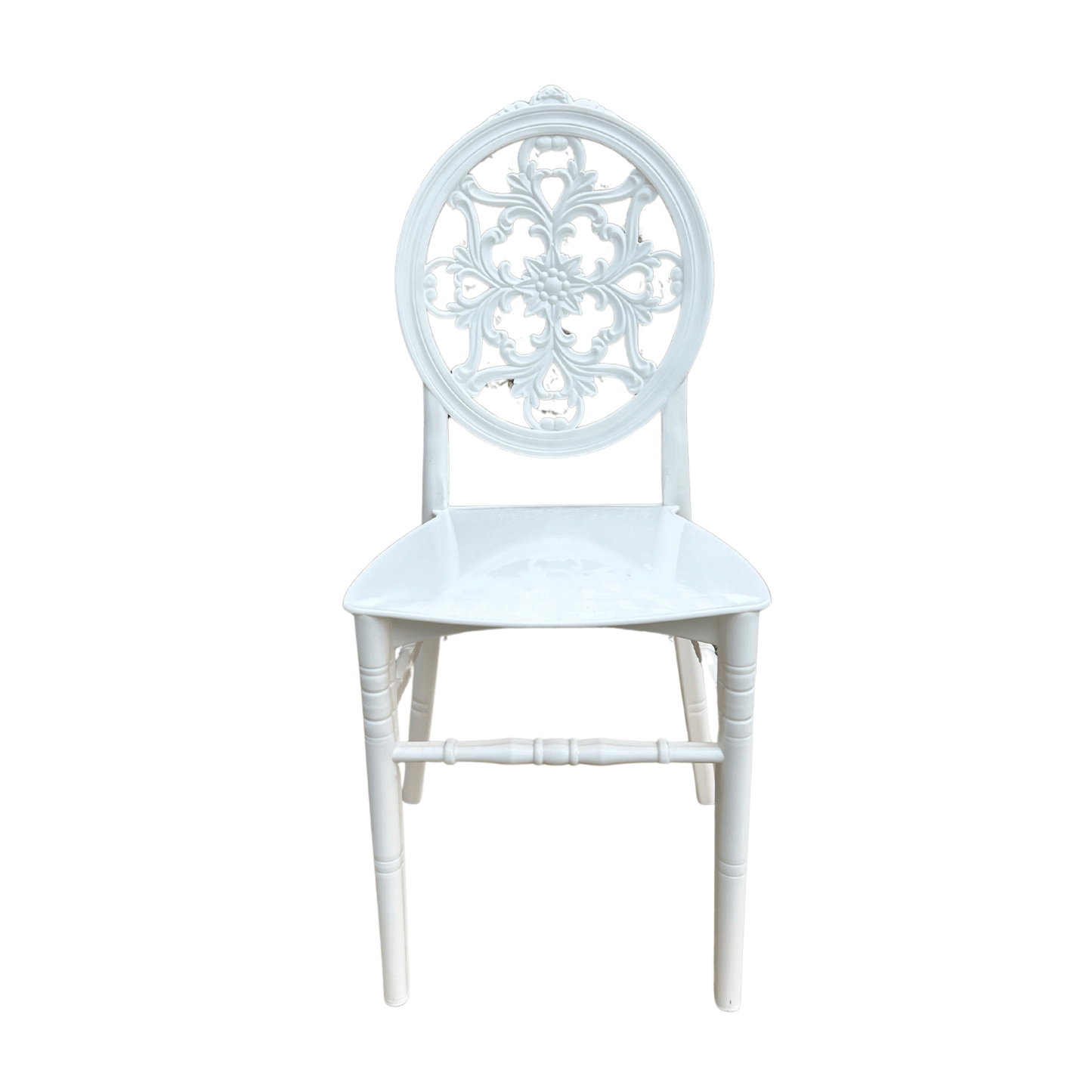 Silver Chair Model E Premium – White Resin Dining Chair | Lightweight, Durable & Ideal for Home, Restaurant & Event Use