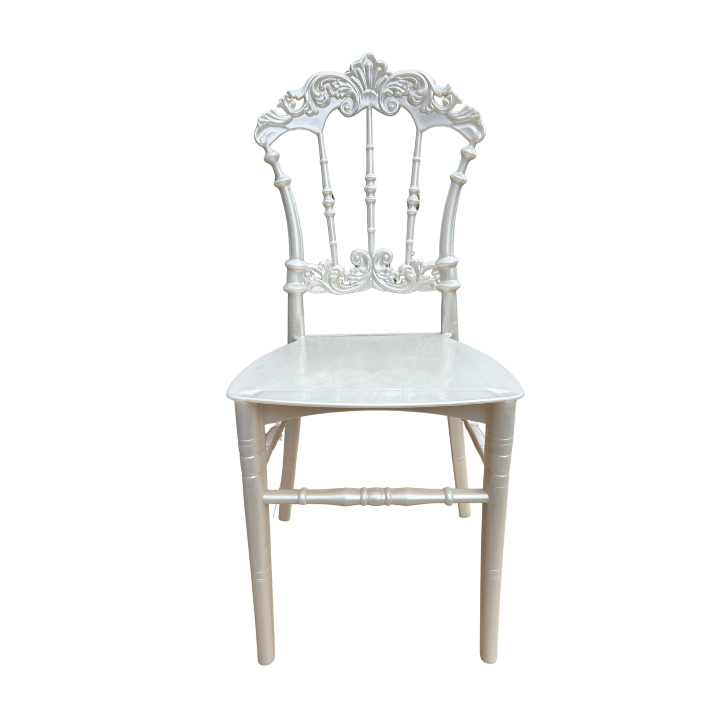 Silver Chair Model F Premium – Beige Resin Dining Chair | Lightweight, Durable & Ideal for Home, Restaurant & Event Use