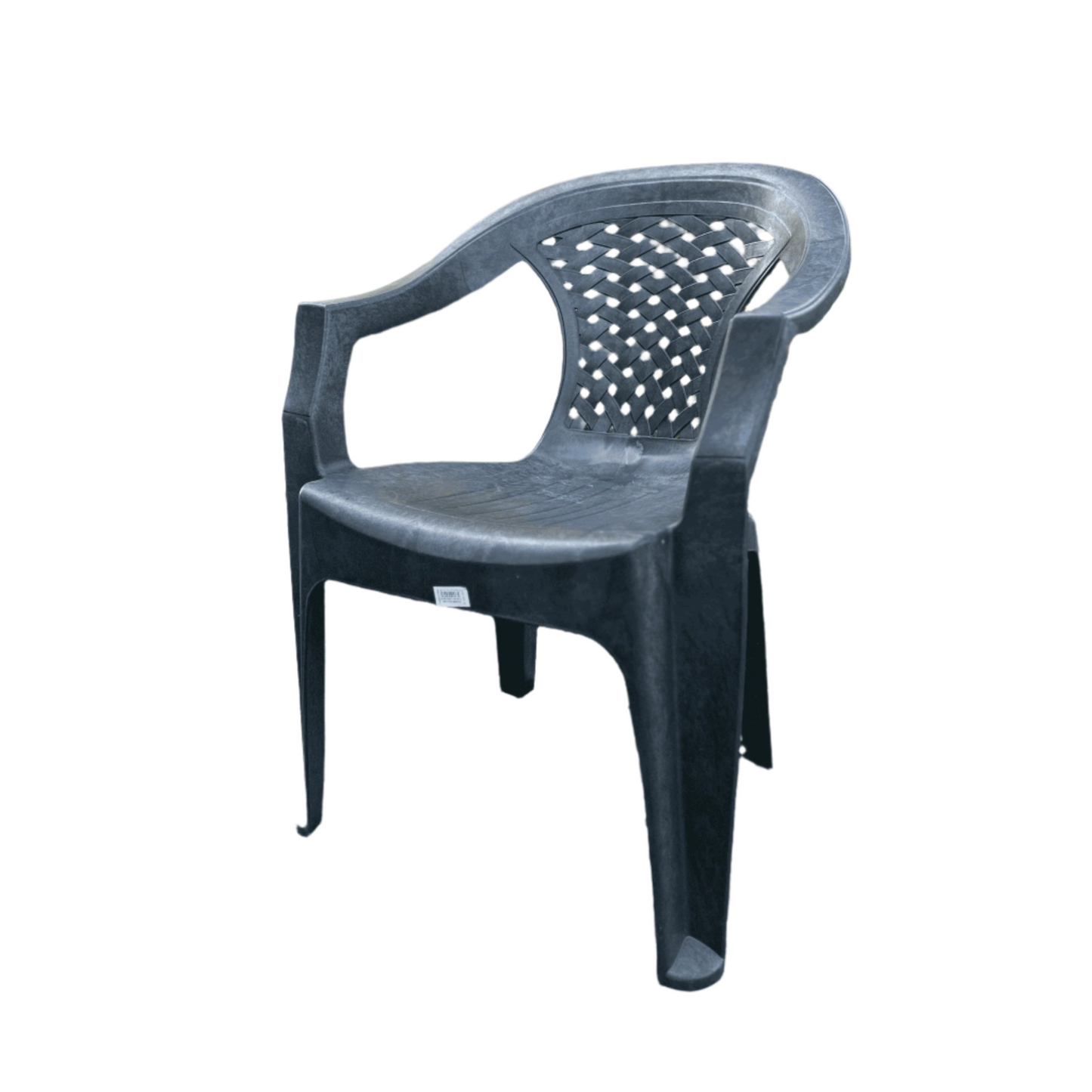 Tusem Armchair – Charcoal (Dark Gray) - Eco-Friendly Recycled Plastic Chair for Indoor/Outdoor Use