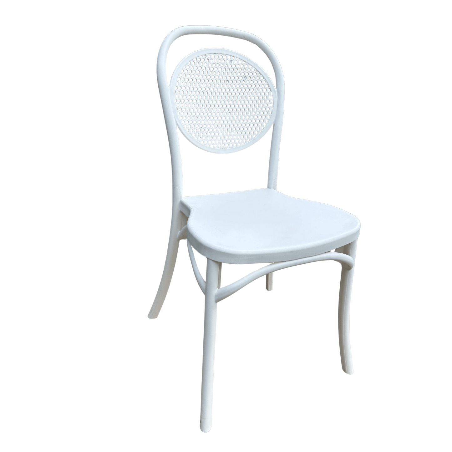 Viktor Chair – Model 6 - White | Minimalist Chair for Indoor/Outdoor Use | Great for Kitchen, Dining room and Terrace