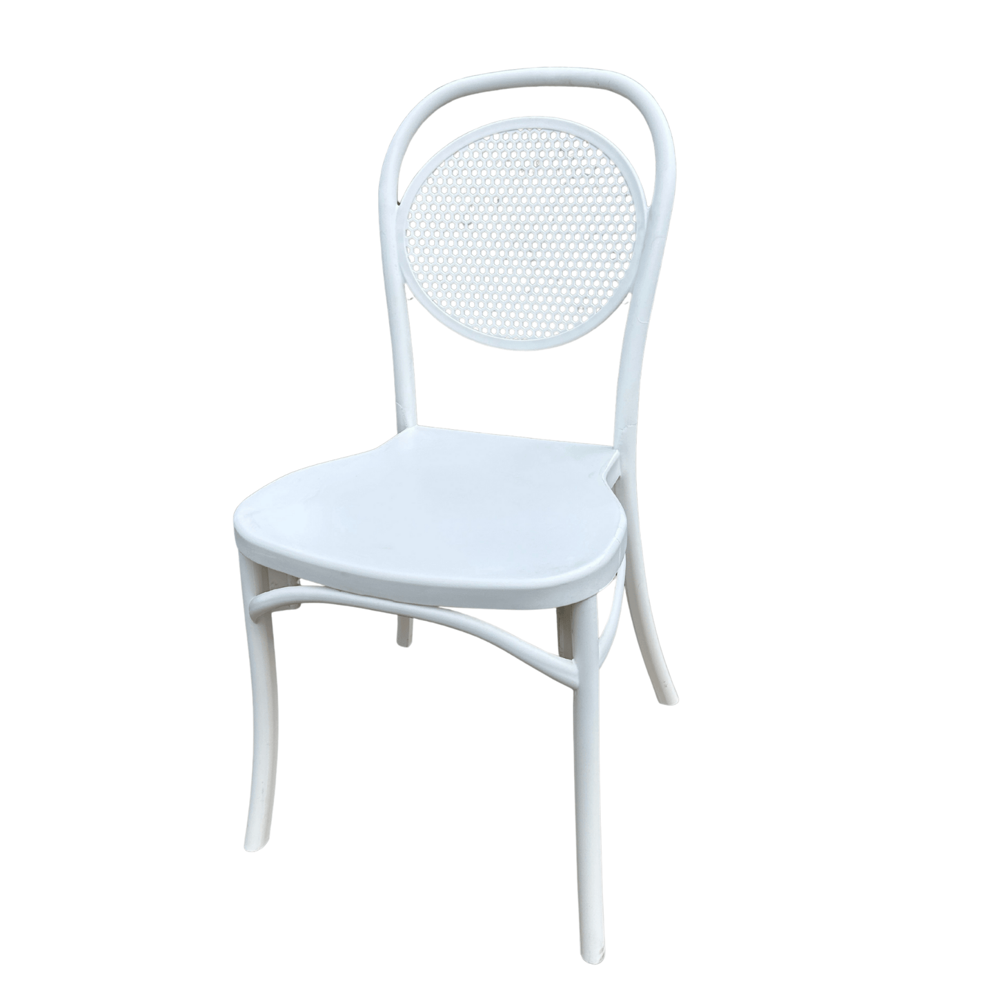 Viktor Chair – Model 6 - White | Minimalist Chair for Indoor/Outdoor Use | Great for Kitchen, Dining room and Terrace