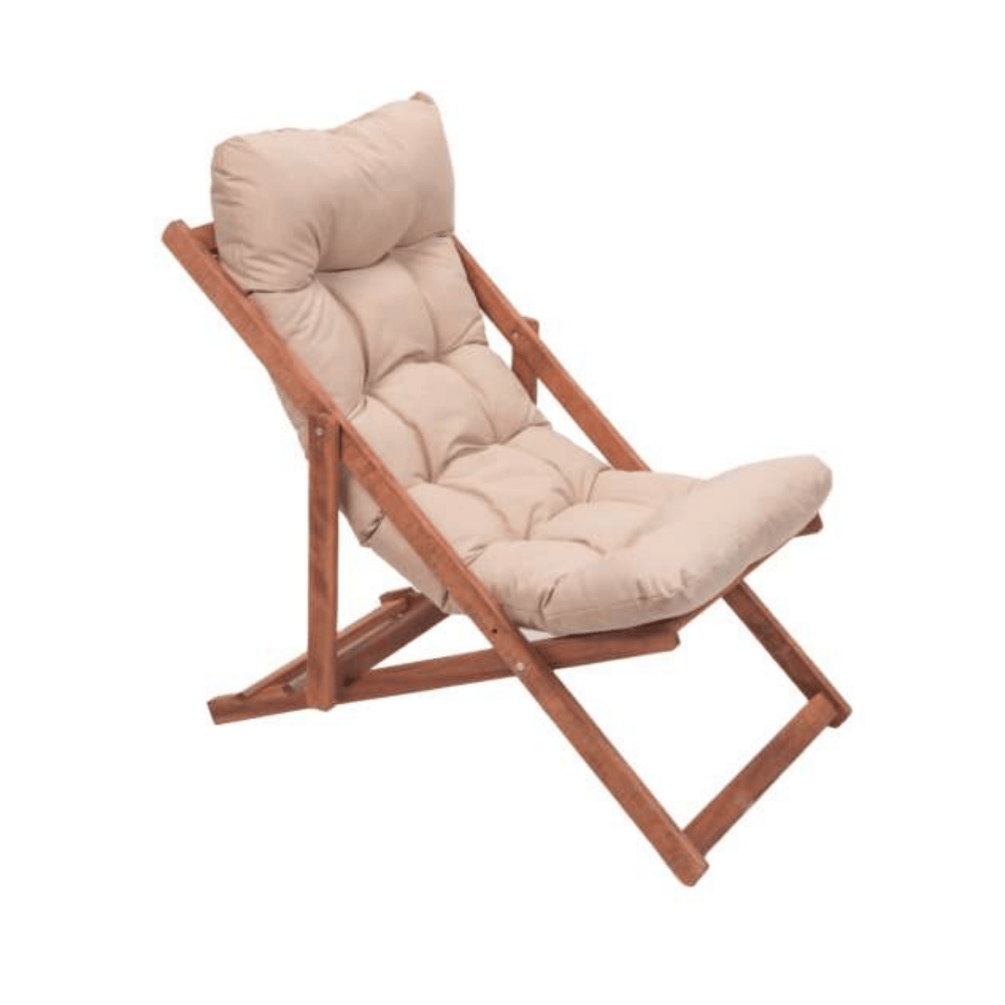Wooden Adjustable Sun Lounger