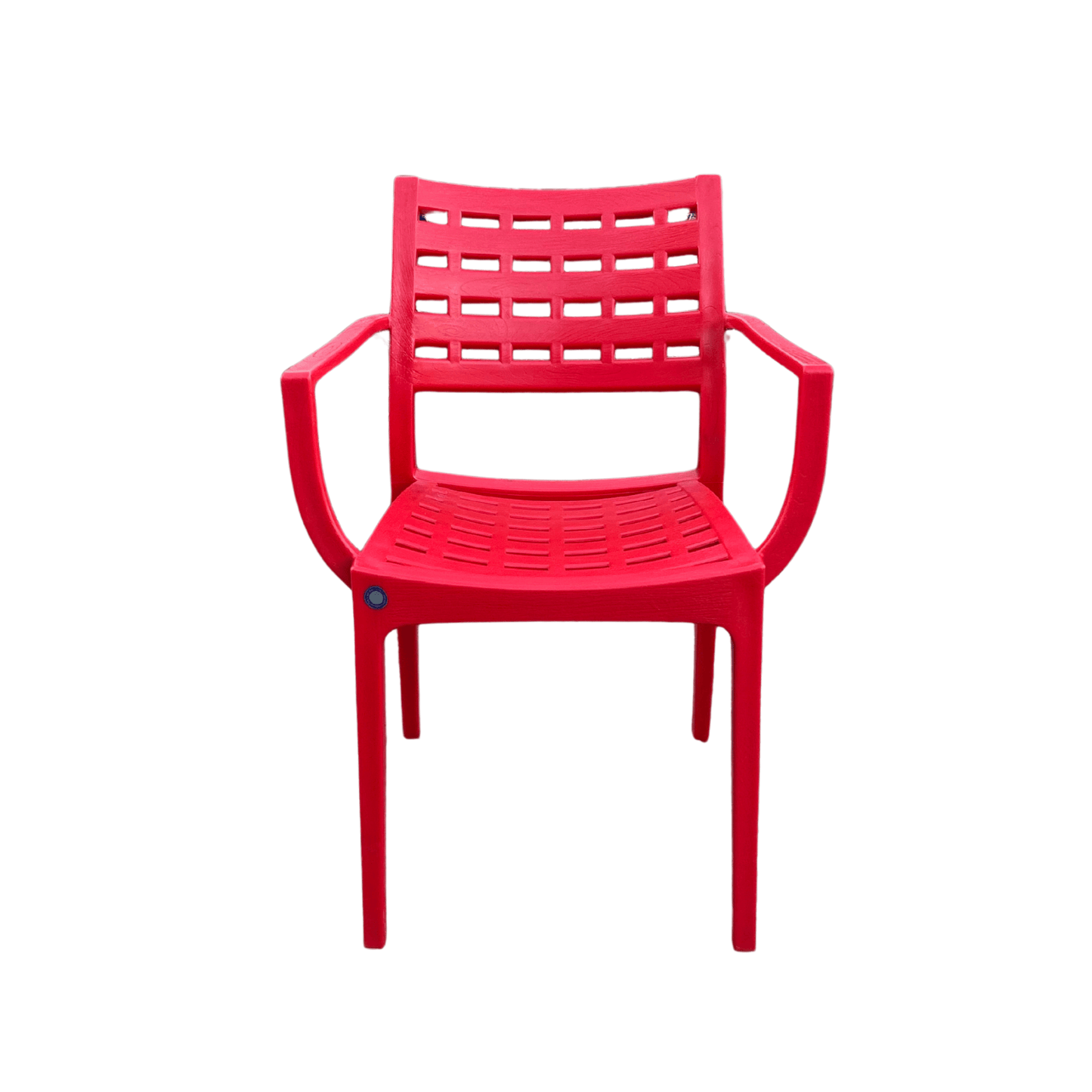 Coffeehouse Armchair – Indoor/Outdoor Lounge Chair in Black or Red, Casual Café-Style Seating