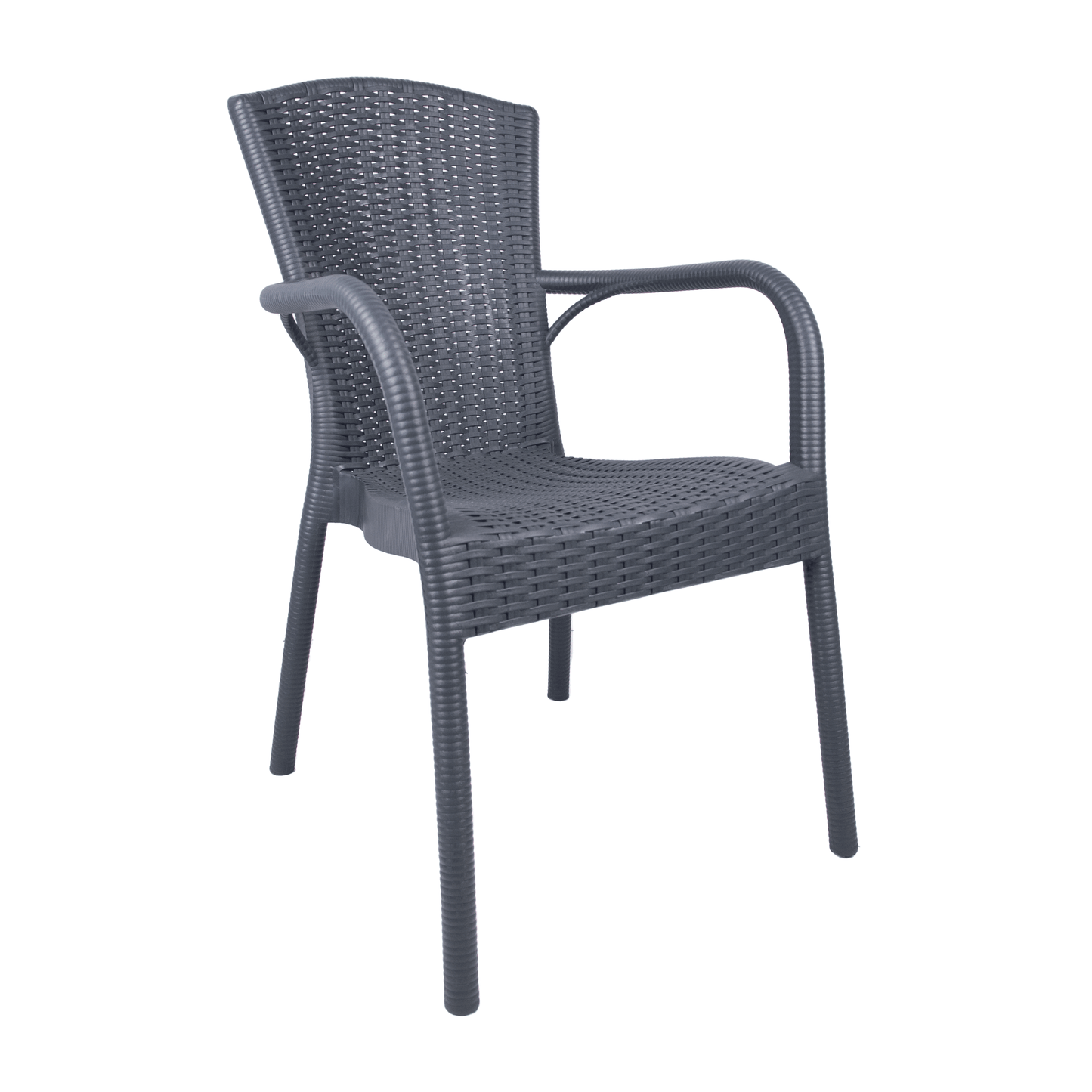 Doga Rattan Armchair – Large Elegant Indoor & Outdoor Chair with Reclined Comfort