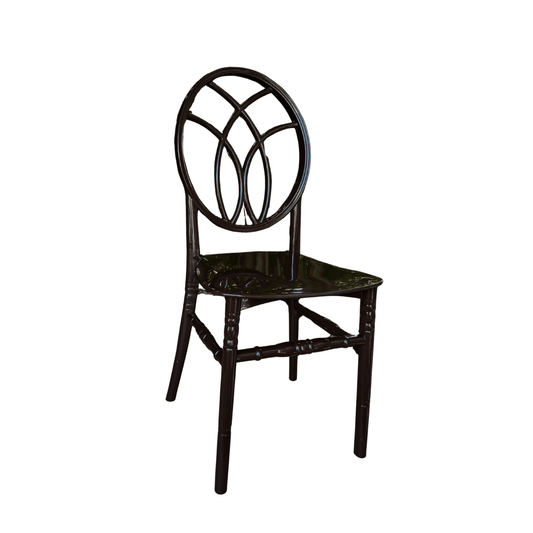 Karmen Chair – Model 11 – Elegant Black Resin Dining Chair for Home, Restaurants & Events