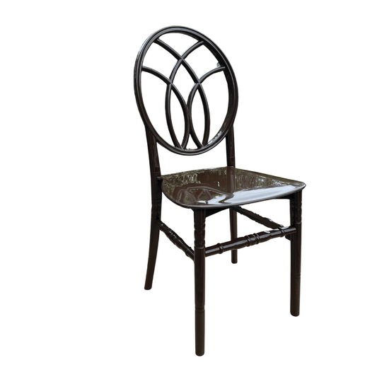 Karmen Chair – Model 11 – Elegant Black Resin Dining Chair for Home, Restaurants & Events