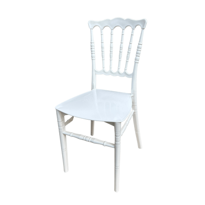 Karmen Chair – Model 2 – Classic White Resin Chair for Home, Restaurant & Event Use