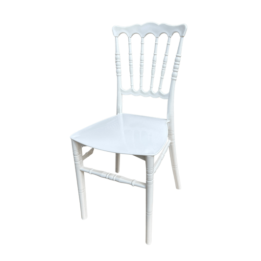 Karmen Chair – Model 2 – Classic White Resin Chair for Home, Restaurant & Event Use