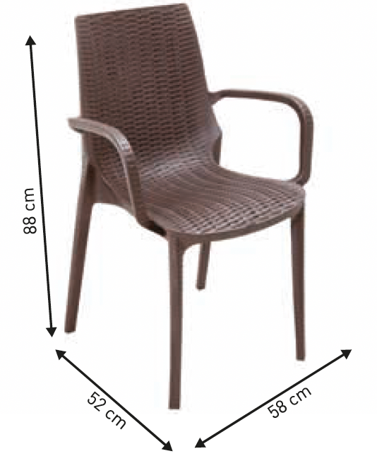 Nirvana Rattan Armchair - ECO (Recycled Plastic) for both Outdoor and Indoor