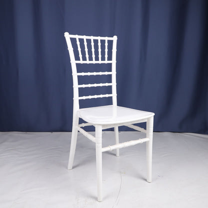 Silver Chair Model A Premium – White Resin Dining Chair | Lightweight, Solid for Home, Restaurants & Events