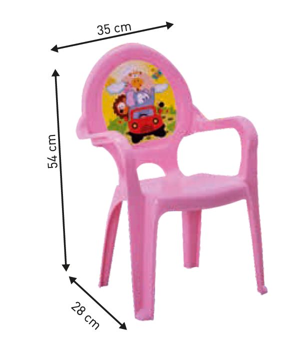 Star Kids Armchair – Yellow & Green, Lightweight, Stackable & Durable | Versatile for Any Use