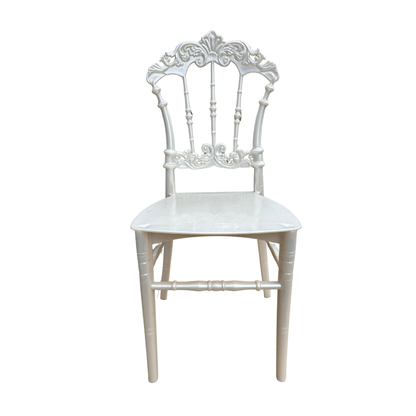 Silver Chair Model F Premium – Beige Resin Dining Chair | Lightweight, Durable & Ideal for Home, Restaurant & Event Use