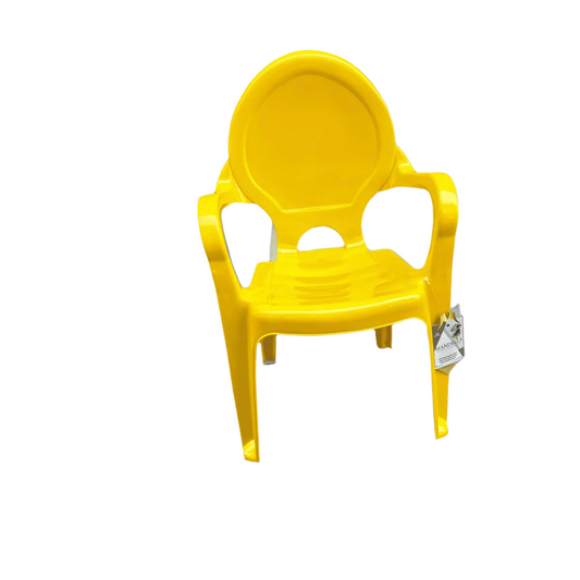 Star Kids Armchair – Yellow & Green, Lightweight, Stackable & Durable | Versatile for Any Use