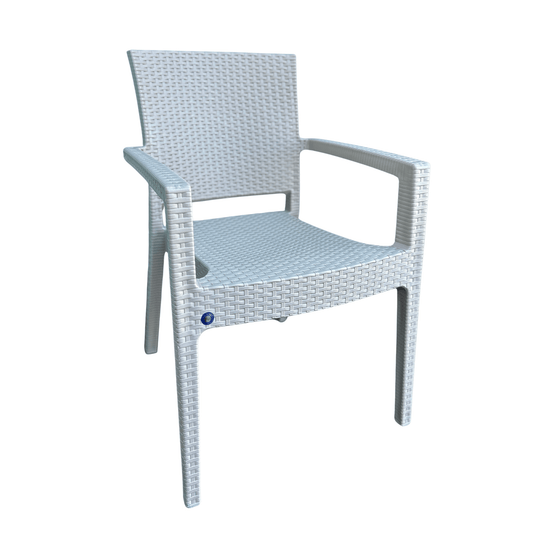 Sturdy Rattan-Style Outdoor / Indoor Armchair for Big & Tall – Weather-Resistant & Comfortable
