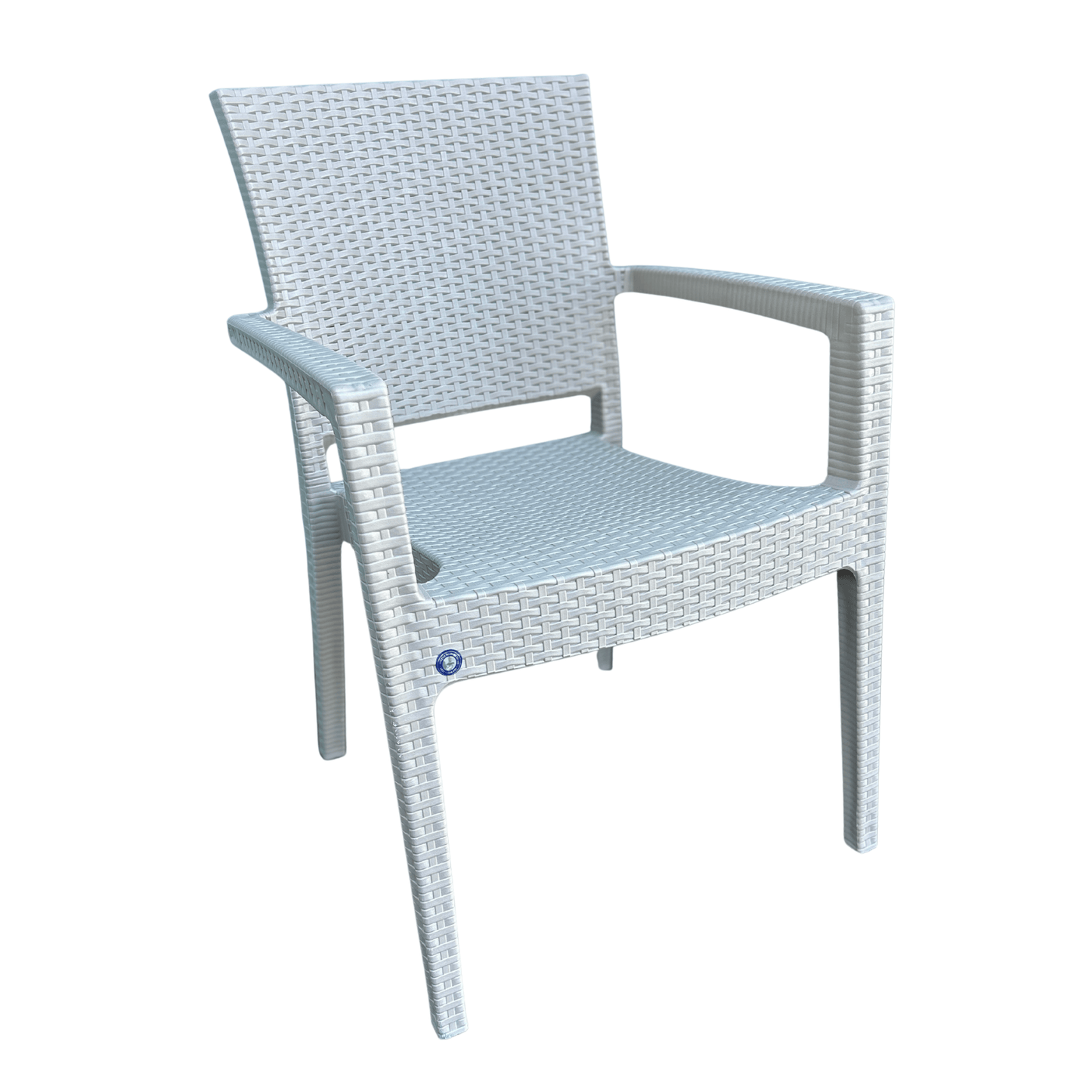 Sturdy Rattan-Style Outdoor / Indoor Armchair for Big & Tall – Weather-Resistant & Comfortable