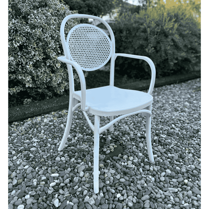 Viktor Armchair – Model 7 | Elegant & Versatile Chair for Indoor/Outdoor Use - White