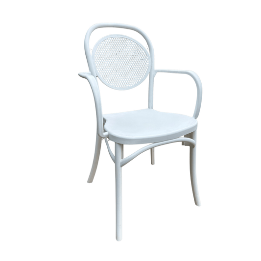 Viktor Armchair – Model 7 | Elegant & Versatile Chair for Indoor/Outdoor Use - White