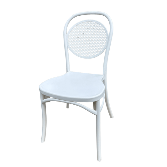 Viktor Chair – Model 6 - White | Minimalist Chair for Indoor/Outdoor Use | Great for Kitchen, Dining room and Terrace
